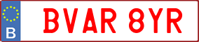Truck License Plate